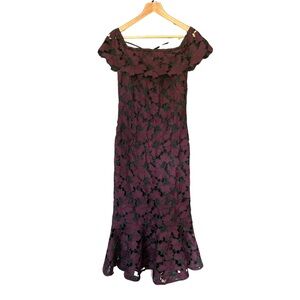 Shoshanna Purple Floral Dress
